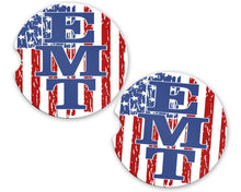 Load image into Gallery viewer, Emergency Medical Technician, Car Coasters, Gift for Wife, EMT, Paramedic, First Responder, 2.6 inches, Cork Back