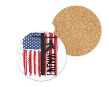 Load image into Gallery viewer, Lineman, Car Coasters, Husband Gift, Electric Lineman, Car Accessories, Lineman Gifts, Journeyman, 2.6 inches, Cork Back