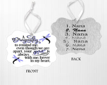 Load image into Gallery viewer, Dragonfly Ornament, Personalized Gift, Christmas Decoration, Inspirational Quote, Gift for Boyfriend, 3.95 x 2.76 inches