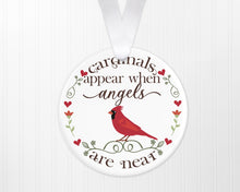 Load image into Gallery viewer, Cardinal Ornament, Personalized Ornaments, Memorial Gift, Family Gift,