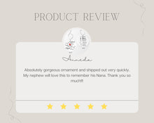 Load image into Gallery viewer, Personalized Ornaments, Cardinal Ornament, Personalised Gift, Sympathy Gift for Mom
