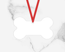 Load image into Gallery viewer, Sublimation Blanks, Dog Bone Christmas Ornament, MDF, Double Sided