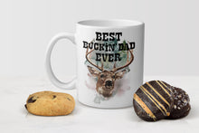 Load image into Gallery viewer, Coffee Mug, Best Bucking Dad, Step Dad Gift, Funny Coffee Mugs, Mugs With Sayings, Dad Coffee Mug, Ceramic Mug, 11 oz