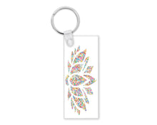Load image into Gallery viewer, Sublimation Blanks, Keychain, MDF, Rectangle, Blank Keychains, Craft Blanks, Ready to Ship, Double Sided, 2.8x1.2 inches