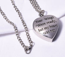 Load image into Gallery viewer, Set of 5 Sublimation Blank, Ashes Necklace, Heart, Cremation Jewelry, Urn Necklace, Ashes Keepsake, Pet Memorial Jewelry, Ready to Ship, RTS