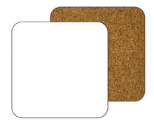 Load image into Gallery viewer, Square MDF Coasters Sublimation Blanks Wood Coasters Cork Crafts Drink Coasters Heat Transfer Absorbent Coffee Coasters Ready to Ship