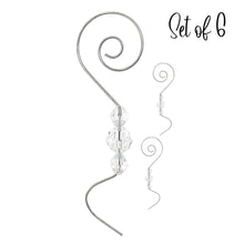 Load image into Gallery viewer, Beaded Ornament Hooks Christmas Ornament Hanger Decorative Hooks Set of 6