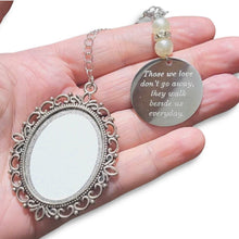 Load image into Gallery viewer, Graduation Cap Charm Sublimation Blank, Memorial Pendant, Graduation Jewelry, Those We Love Don't Go Away, Double Sided