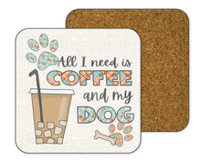 Load image into Gallery viewer, Square MDF Coasters Sublimation Blanks Wood Coasters Cork Crafts Drink Coasters Heat Transfer Absorbent Coffee Coasters Ready to Ship