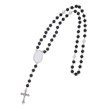 Load image into Gallery viewer, Set of 5 Beaded Rosary Necklace Sublimation Blank Rosary Beads Religious Jewelry 1st Communion Gift for Girls Catholic Jewelry Baptism Gift