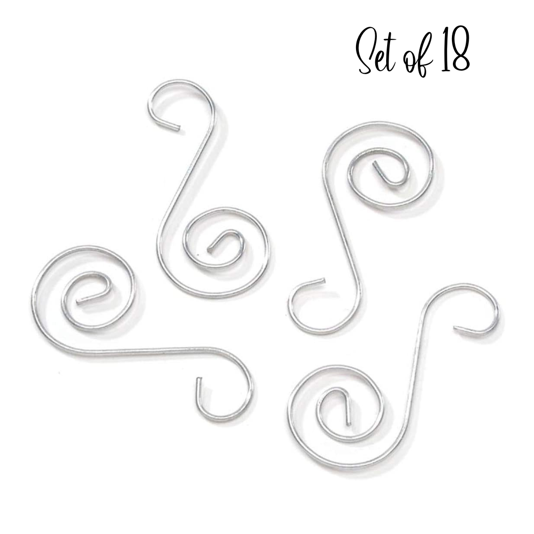 Christmas Ornament Hooks Ornament Hangers Decorative Hooks Set of 18 R –  The Adirondack Studio, image size:1080x1080