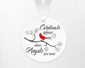 Red Cardinal, Ornament, Memorial Gift, Personalised Ornament, Gift for Grandma