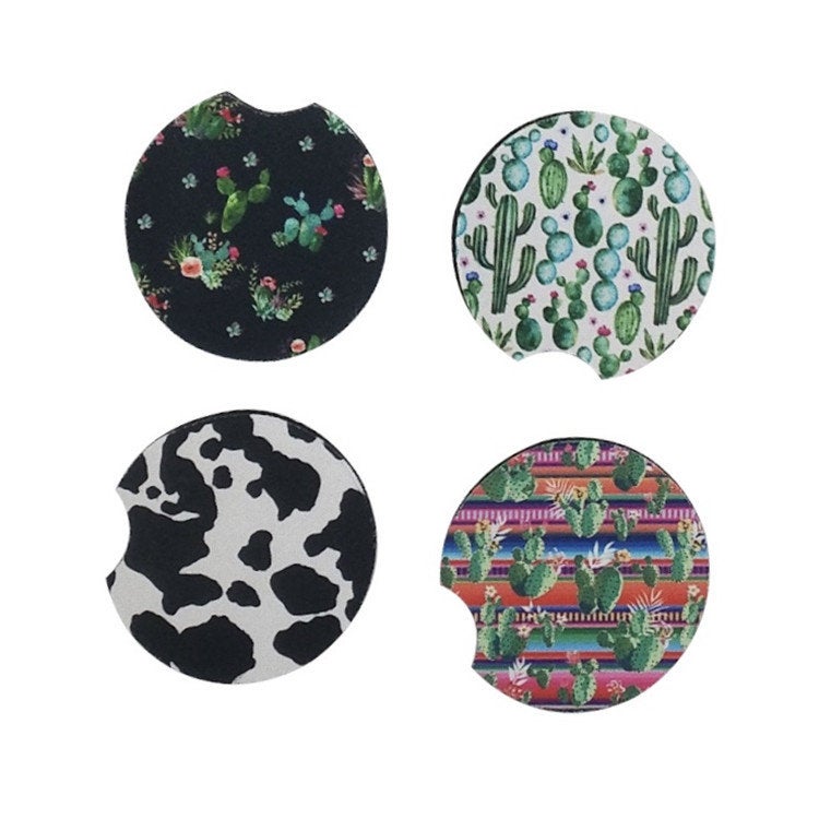 10pcs Blank Neoprene Round Car Coasters for Sublimation Heat Transfer  Printing