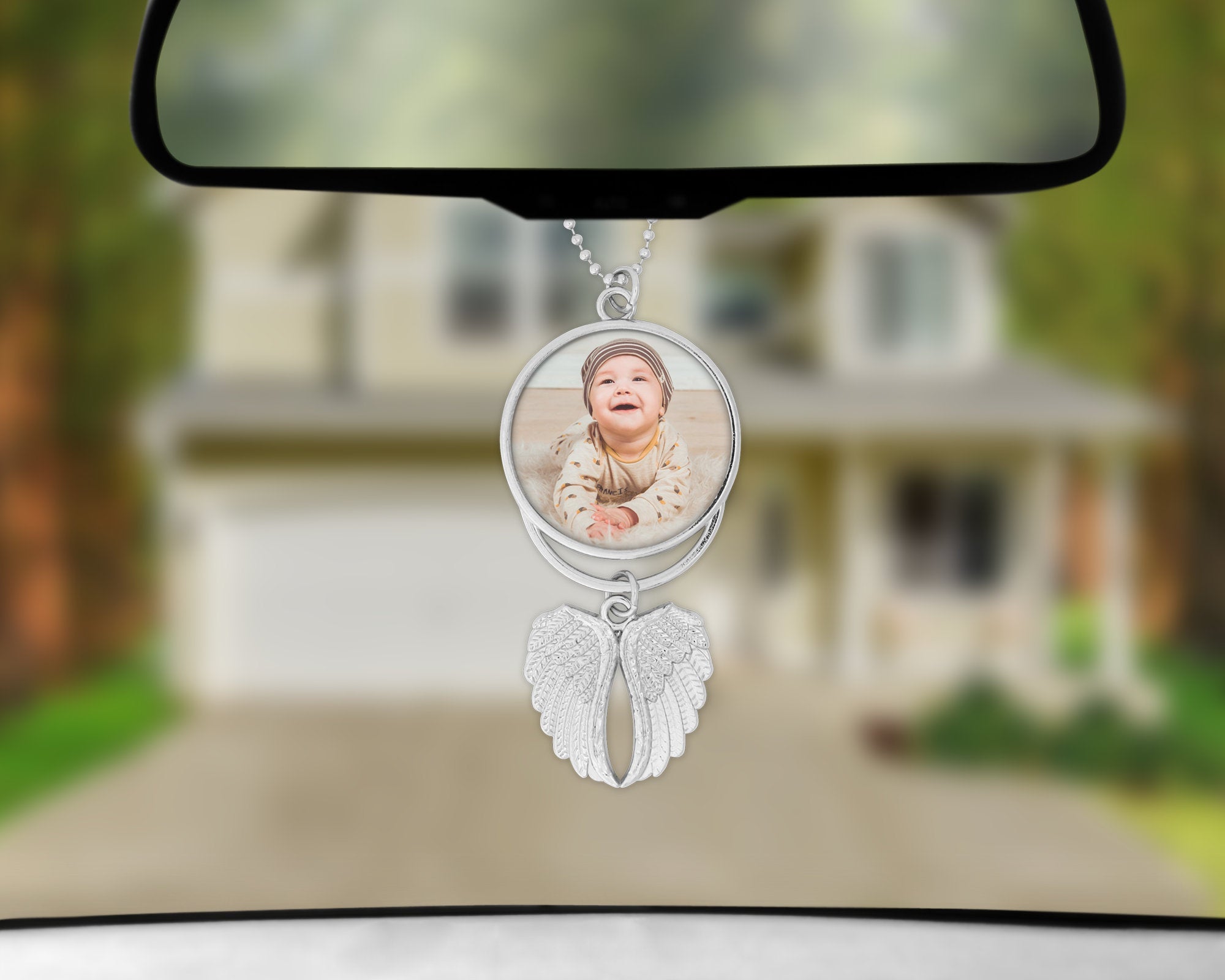 Sublimation Blanks, Angel Wings, Car Ornament, Car Charm Rear View