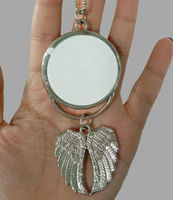 Load image into Gallery viewer, Custom Photo Ornament, Angel Wings Ornament, Cardinal Gifts, Car Ornament, Car Rear View Mirror Accessories, Car Charm, Double Sided
