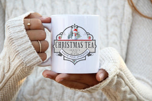 Tea Mug, Christmas Tea, Step Mom Gift, Christmas Mug, Ceramic Coffee Mug, Double Sided, 11 oz