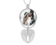 Load image into Gallery viewer, Custom Photo Ornament, Angel Wings Ornament, Cardinal Gifts, Car Ornament, Car Rear View Mirror Accessories, Car Charm, Double Sided
