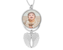 Load image into Gallery viewer, Custom Photo Ornament, Angel Wings Ornament, Cardinal Gifts, Car Ornament, Car Rear View Mirror Accessories, Car Charm, Double Sided
