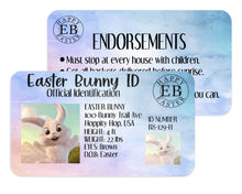 Load image into Gallery viewer, Sublimation Blanks, Business Cards, Aluminum, Shimmery, Metal, Santa License, Child ID Card, Tooth Fairy, Easter Bunny, Double Sided
