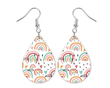 Load image into Gallery viewer, Sublimation Blanks, Teardrop Earrings, MDF, Hardware Included, Sublimation Earrings, Wood Earrings, Dangle Earrings, 2 Sizes, Ready to Ship
