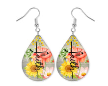 Load image into Gallery viewer, Sublimation Blanks, Teardrop Earrings, MDF, Hardware Included, Sublimation Earrings, Wood Earrings, Dangle Earrings, 2 Sizes, Ready to Ship
