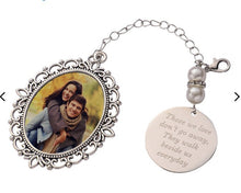 Load image into Gallery viewer, Memorial Pendant Sublimation Blanks Those We Love Don&#39;t Go Away They Walk Beside Us Everyday Double Sided Ornament Car Charm Ready to Ship
