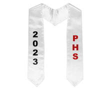 Load image into Gallery viewer, White Satin Graduation Stole Sublimation Blank, Custom Sash Class of 2023, Graduation Sash, Sublimation Stole, 2 Sizes, Ready to Ship
